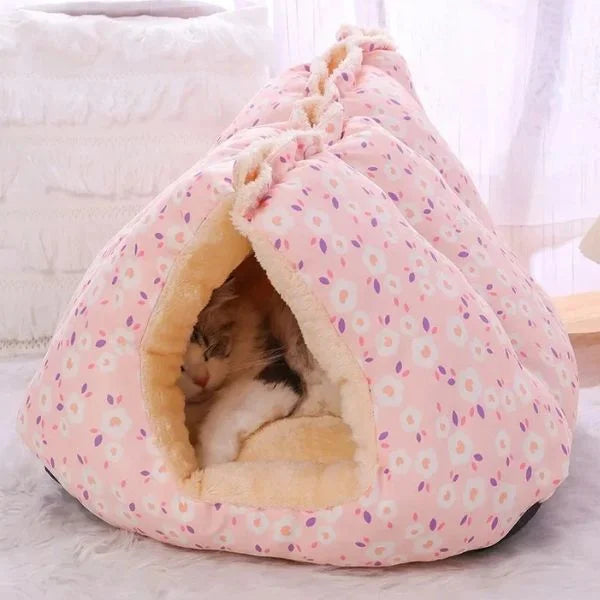 Cat Bed PlushNest Pawsy Home