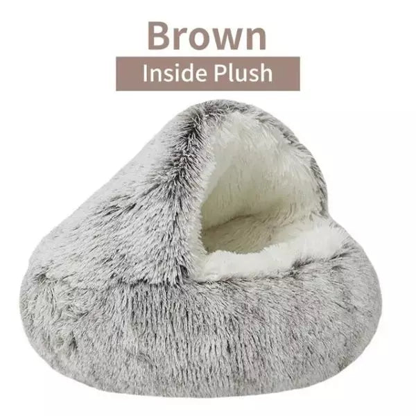 Cat Bed Soft Plush Round uk