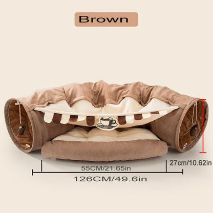 Cat Tunnel Bed CozyMaze 03