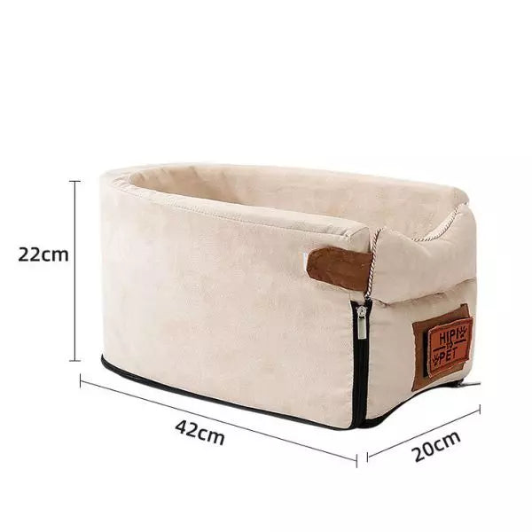 Dog Car Seat Beige
