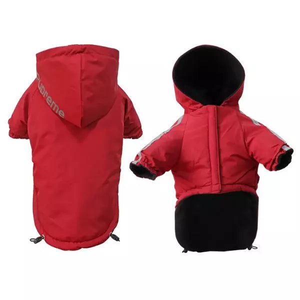 Dog Raincoat AutumnShield Red