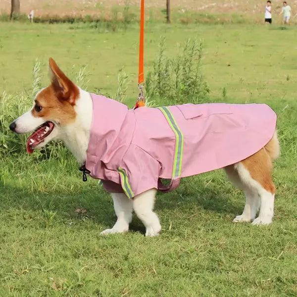Dog Raincoat DryPaws Pink