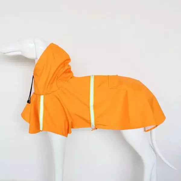 Dog Raincoat Orange
