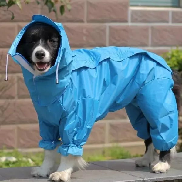 Dog Raincoat RainPoncho Blue