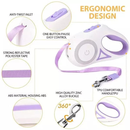 LED Dog Collar BeamFlex Purple