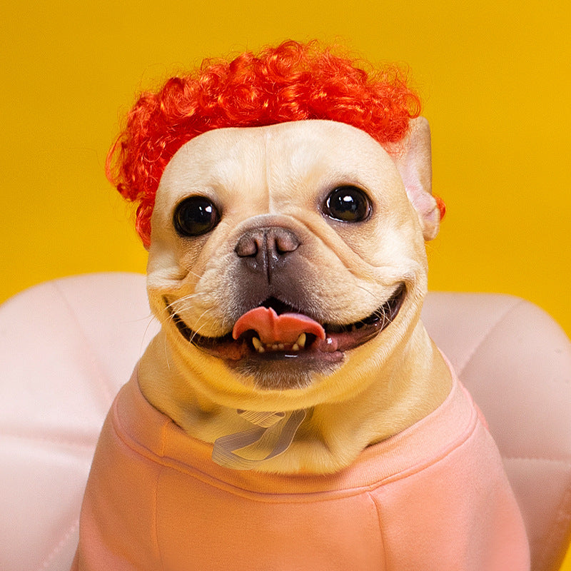 Peluca Divertida para Mascotas – Accesorio Suave para Perros