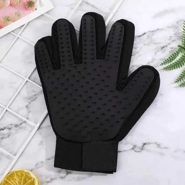 Pet Hair Remover Glove Black