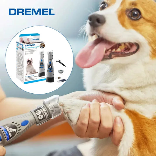 Dremel 7020 PGK Pet Nail Grinder Quiet Electric Dog Nail File Care Set Safety Dog Nail Clippers Trimmers Tools Battery Powered - Pawsyhome
