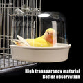Bañera Colgante Transparente para Aves