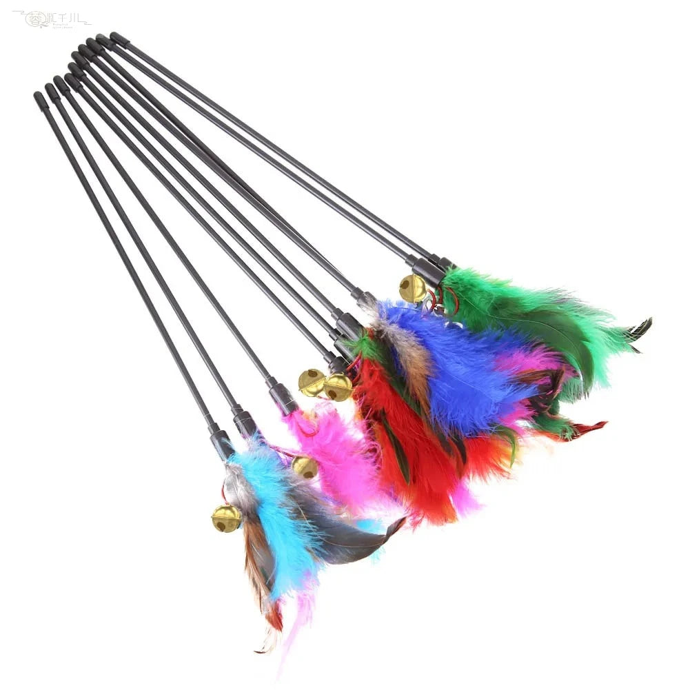 Set de Varitas con Plumas para Gatos (5 pzas)