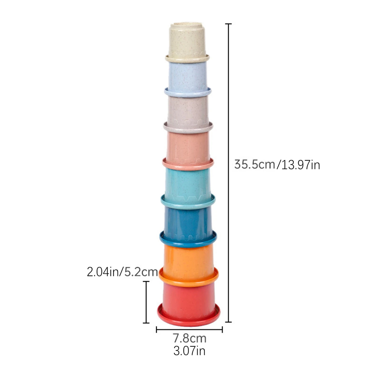 Vasos Apilables de Enriquecimiento (8 piezas)
