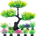 Pack de 10 Plantas Artificiales Realistas para Acuario