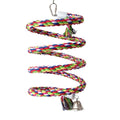 Percha Espiral de Cuerda de Algodón Flexible para Aves