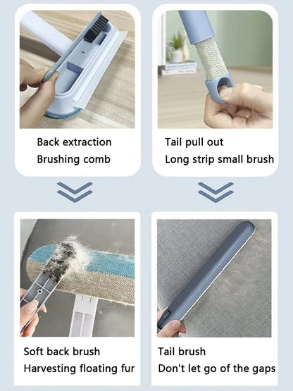Multi‑Function Pet Hair Remover Brush – Reusable Lint Cleaner - Pawsyhome