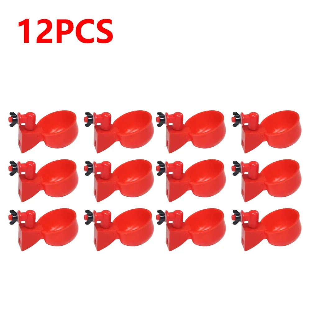 Bebederos Automáticos Tipo Copa para Gallinas y Aves de Corral (6 Piezas)