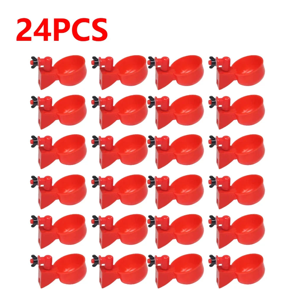 Bebederos Automáticos Tipo Copa para Gallinas y Aves de Corral (6 Piezas)