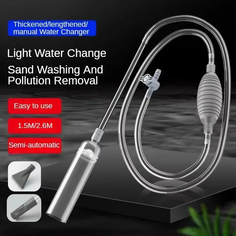 Sifón Manual Limpia-Grava y Cambiador de Agua