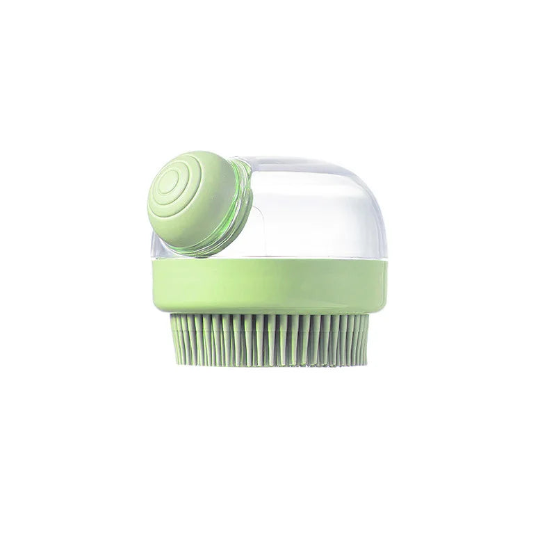 Dog Shower Brush Pet Dog Grooming Massage Bath Cleaning Brush with Shampoo Dispenser for Long Hair Dogs and Cats Shower - Pawsyhome
