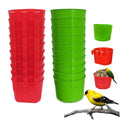 Copas Comedero y Bebedero para Jaula de Aves y Gallinas – Pack de 20