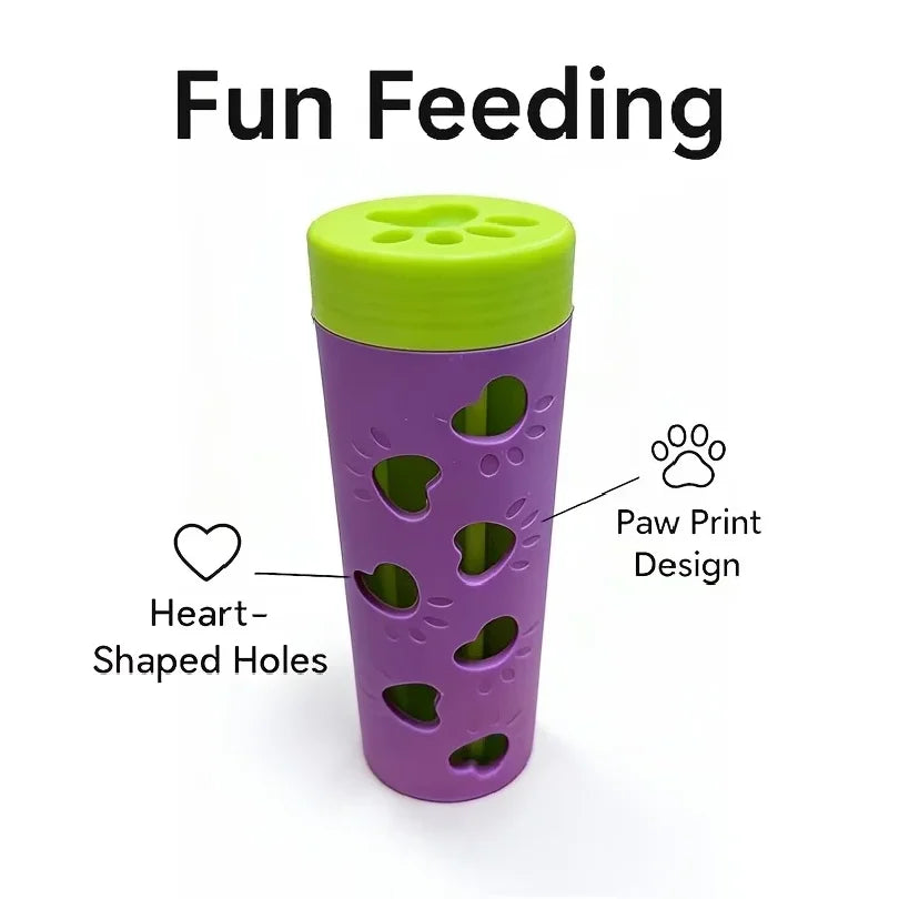 Interactive Slow Feeder Treat Dispenser for Dogs &amp; Cats