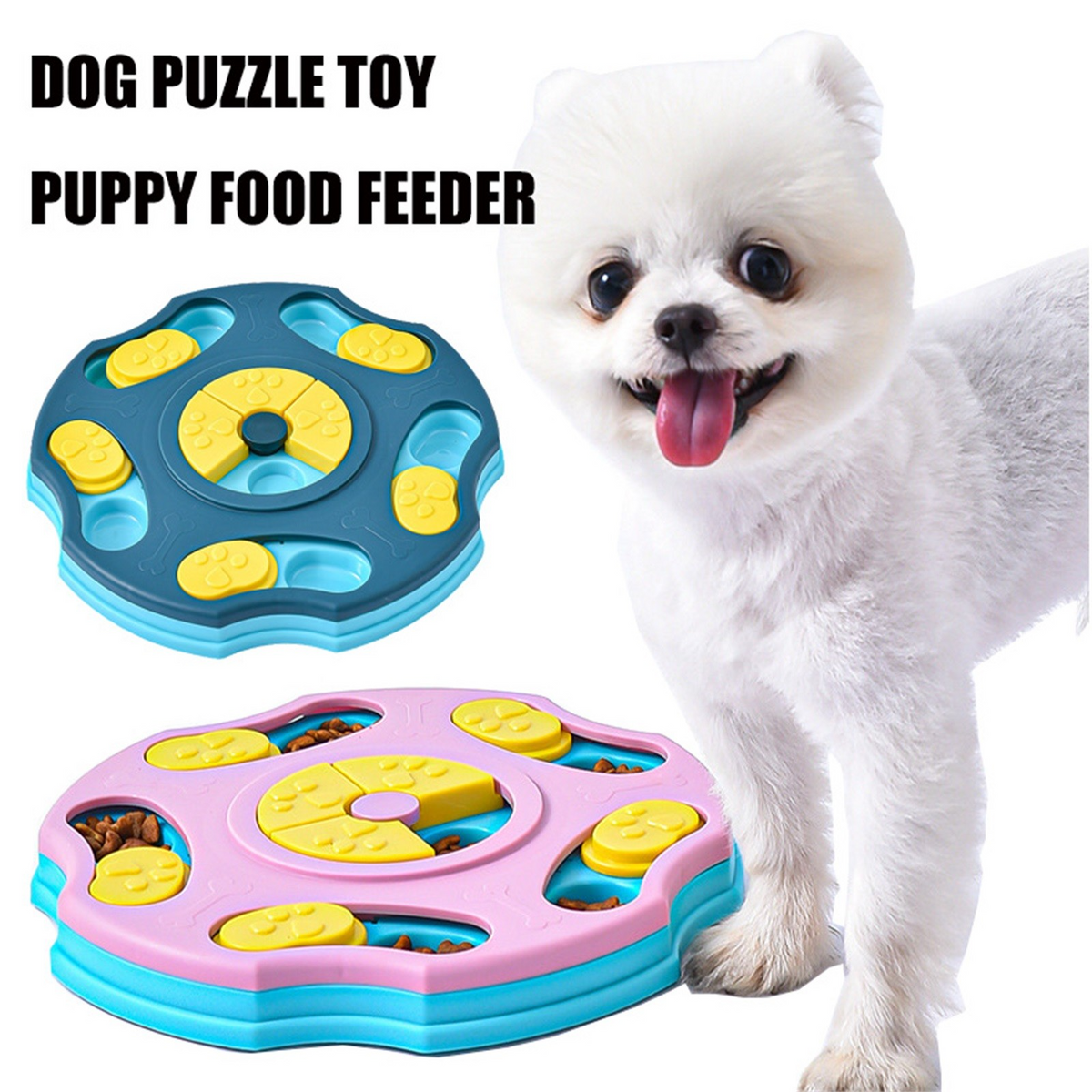 2-in-1 Interactive Puzzle Feeder Toy for Dogs