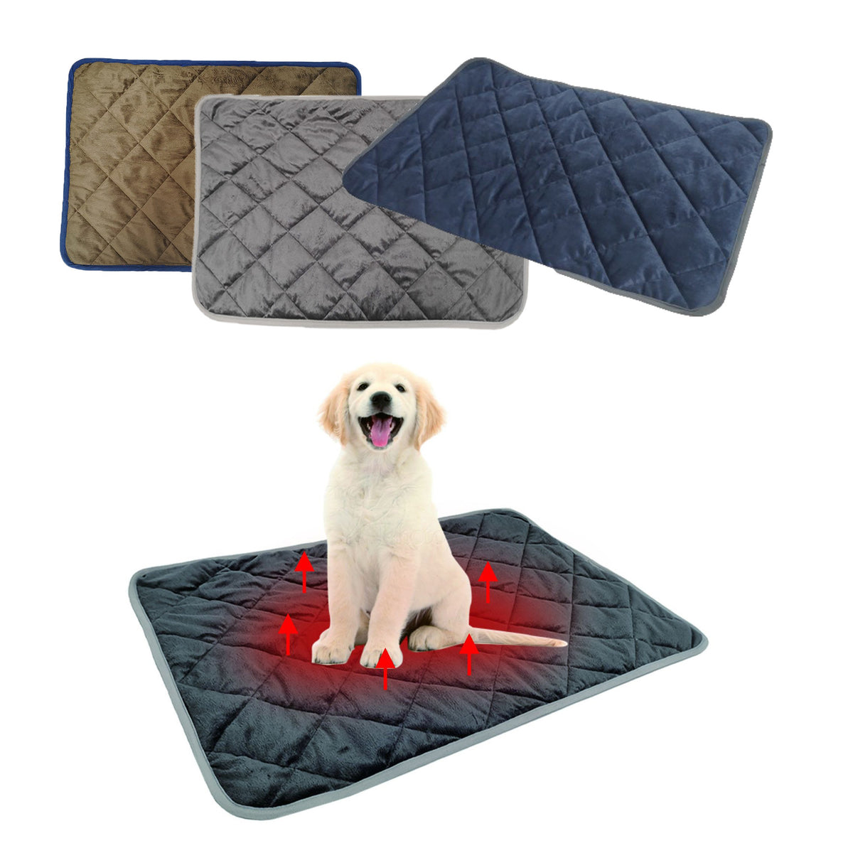 Manta Térmica Auto-Calentable para Perros y Gatos (Sin Electricidad)