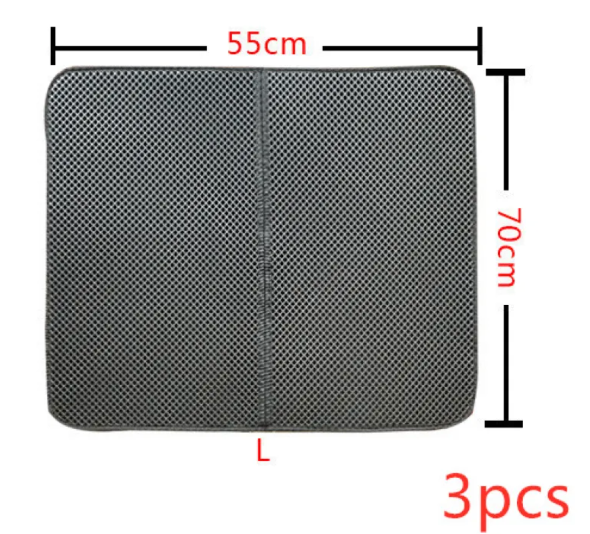 Double-Layer Cat Litter Mat
