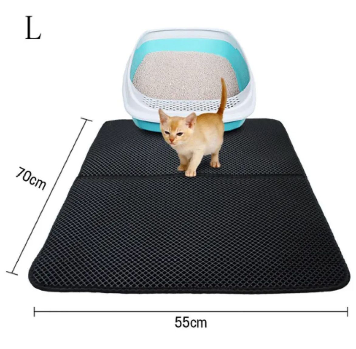 Double-Layer Cat Litter Mat