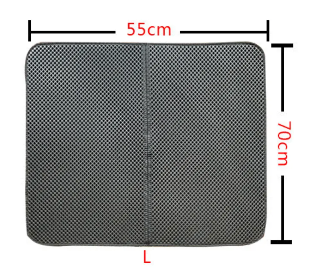 Double-Layer Cat Litter Mat