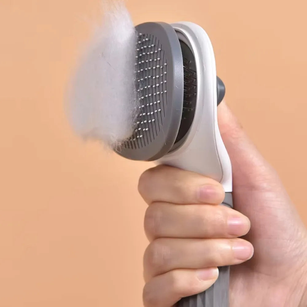 Soft Pet Grooming Brush & Massager for Dogs & Cats